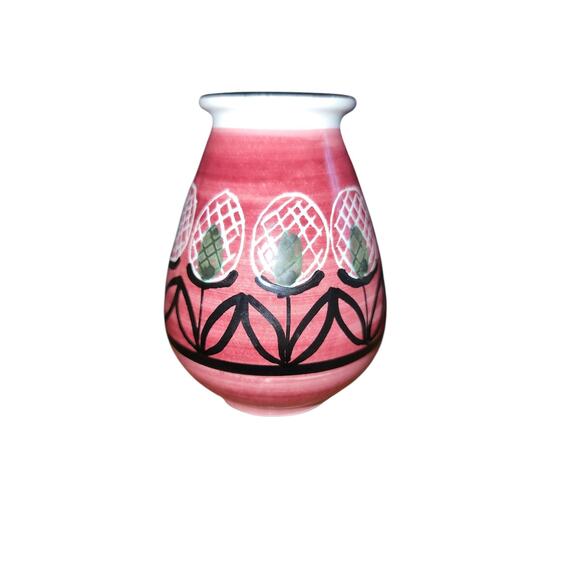 Vintage MCM Elle Keramikk Norway Art Pottery Mini Vase Nordic - Picture 2 of 4